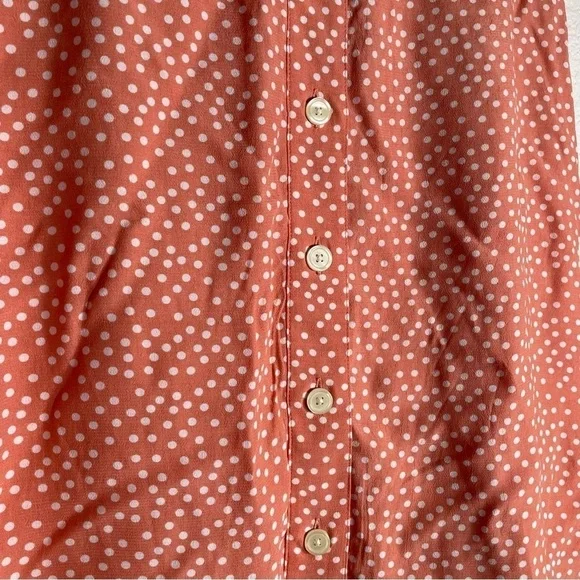 GAP skirt Polka Dot Pink Midi NWT Button Up Front Women’s Size 10 - Picture 7 of 7
